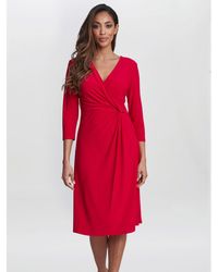Gina Bacconi - Antonia Jersey Wrap Dress - Lyst