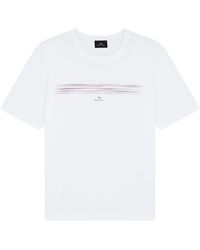 Paul Smith - Pinstripe T-Shirt - Lyst