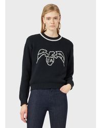 Emporio Armani - Eagle Knitted Top - Lyst