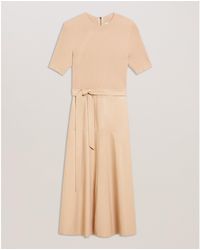 Ted Baker - Mock Midi A Line Dress - Lyst