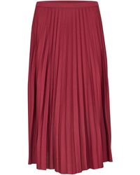 Lacoste - Elasticated Waist Flowing Pleated Skirt - Lyst