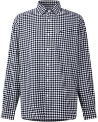 Lacoste - Check Cotton Long-Sleeve Shirt - Lyst