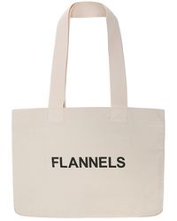 Flannels - Canvas Logo Tote Bag - Lyst