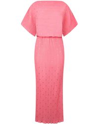 Never Fully Dressed - Tilly Plisse Maxi Dress - Lyst
