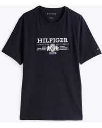 Tommy Hilfiger - Crest Logo Embroidery T-Shirt - Lyst