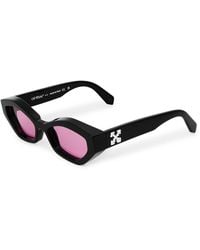 Off-White c/o Virgil Abloh - Oeri144 Hilo Round Sunglasses - Lyst