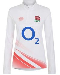 Umbro - England Rugby Red Roses Warm Up Mid Layer Top 2023 2024 - Lyst