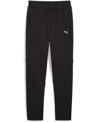 PUMA - Evostripe Closed Hem Fleece Jogging Bottoms - Lyst