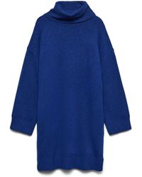 Vero Moda - Aquarius Roll Neck Jumper Dress - Lyst