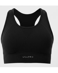 Usa Pro - Core Seamless Crop Sports Bra - Lyst
