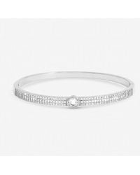 Jon Richard - Plated Crystal And Pave Stone Bangle - Lyst