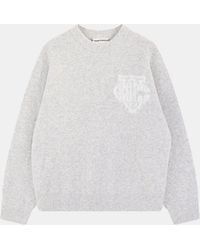 The Couture Club - Fluffy Knit Crew Sweater - Lyst