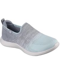 Skechers - Ombre Stretch Knit Slip-on W Air-c Slip On Trainers - Lyst