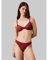Calvin Klein - Marquisette Unlined Demi Bra - Lyst