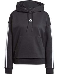 adidas - Essentials 3-Stripes Fleece Hoodie - Lyst