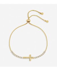 Jon Richard - Plated And Crystal Infinity Toggle Bracelet - Lyst
