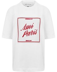 Ami Paris - Ami Label Tee Ld61 - Lyst