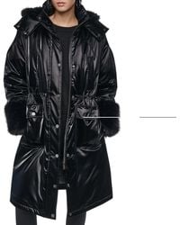 DKNY - Faux Fur Lngjkt Ld64 - Lyst