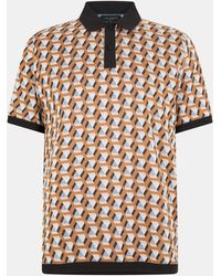 Ted Baker - Jacquard Short-Sleeve Polo Shirt - Lyst