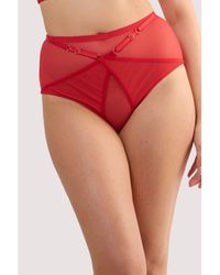 Playful Promises - Eddie Ruby Crossover High Waist Brief - Lyst