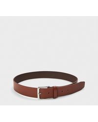 BOSS - Ronnie Gr Leather Belt - Lyst