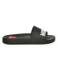 Love Moschino - Embossed Logo Sliders - Lyst
