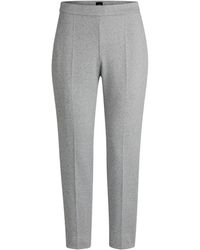 BOSS - Tilunara Slim Fit Trousers - Lyst