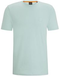 BOSS - Tales T-Shirt With Logo Patch Premium Cotton - Lyst