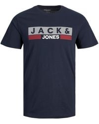 Jack & Jones - Short Sleeve Logo T-Shirt Plus Size - Lyst