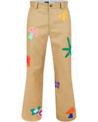 NAHMIAS - Patch Work Relaxed Fit Straight Leg Trousers - Lyst