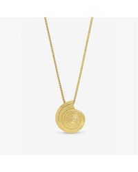 Inicio - Plated Statement Shell Necklace - Lyst