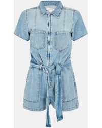 GOOD AMERICAN - Linen Lightweight Playsuit - Lyst