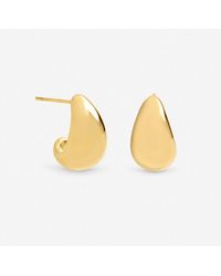 Jon Richard - Plated Waterproof Dome Stud Earrings - Lyst