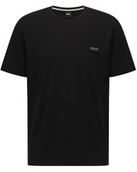 BOSS - Bodywear Mix & Match Premium Cotton T-Shirt With Logo Detail - Lyst