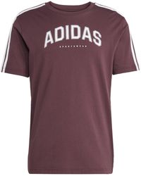 adidas - Codes Collegiate Linear Graphic T-Shirt - Lyst