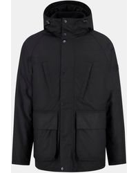 Barbour - Oakdale Hooded Long Sleeve 4 Pockets Full Zip Wax Jacket - Lyst