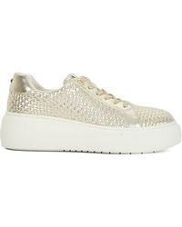 Dune - Estrids Lace Up Platform Trainers - Lyst