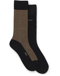 BOSS - Bw Bamboo Sock 2Pk Sn64 - Lyst