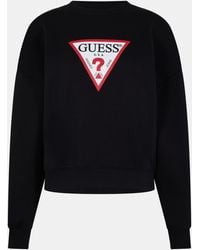 Guess - Triangle Icon Sweatshirt - Lyst