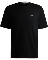BOSS - Bodywear Waffle T-Shirt With Structured Design - Lyst
