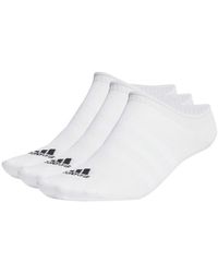 adidas - Thin And Light No Show 3 Pack Socks - Lyst