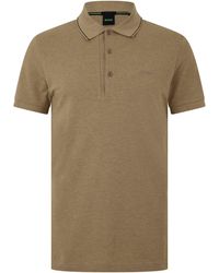 BOSS - Paule 4 Cotton Short-Sleeve Slim-Fit Polo Shirt - Lyst
