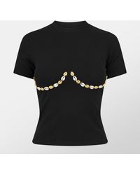 Never Fully Dressed - Shell Boob T-Shirt - Lyst
