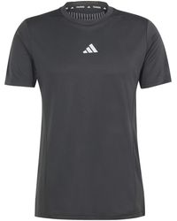 adidas - Short Sleeve Performance Gym Top - Lyst