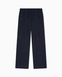 Emporio Armani - Beachwear Straight Leg Trousers - Lyst