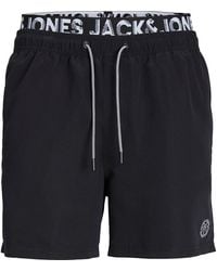 Jack & Jones - Double Waistband Swim Shorts - Lyst