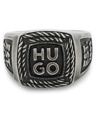 HUGO - E-stacked Ring - Lyst