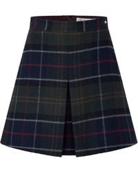Barbour - Tartan Pleatfront Mini Skirt - Lyst