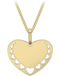 Be You - 9ct Hearts Cut-out Necklace - Lyst