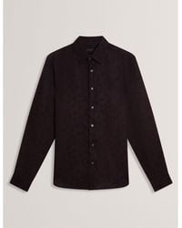 Ted Baker - Floral Long-Sleeve Patterned Shirt - Lyst